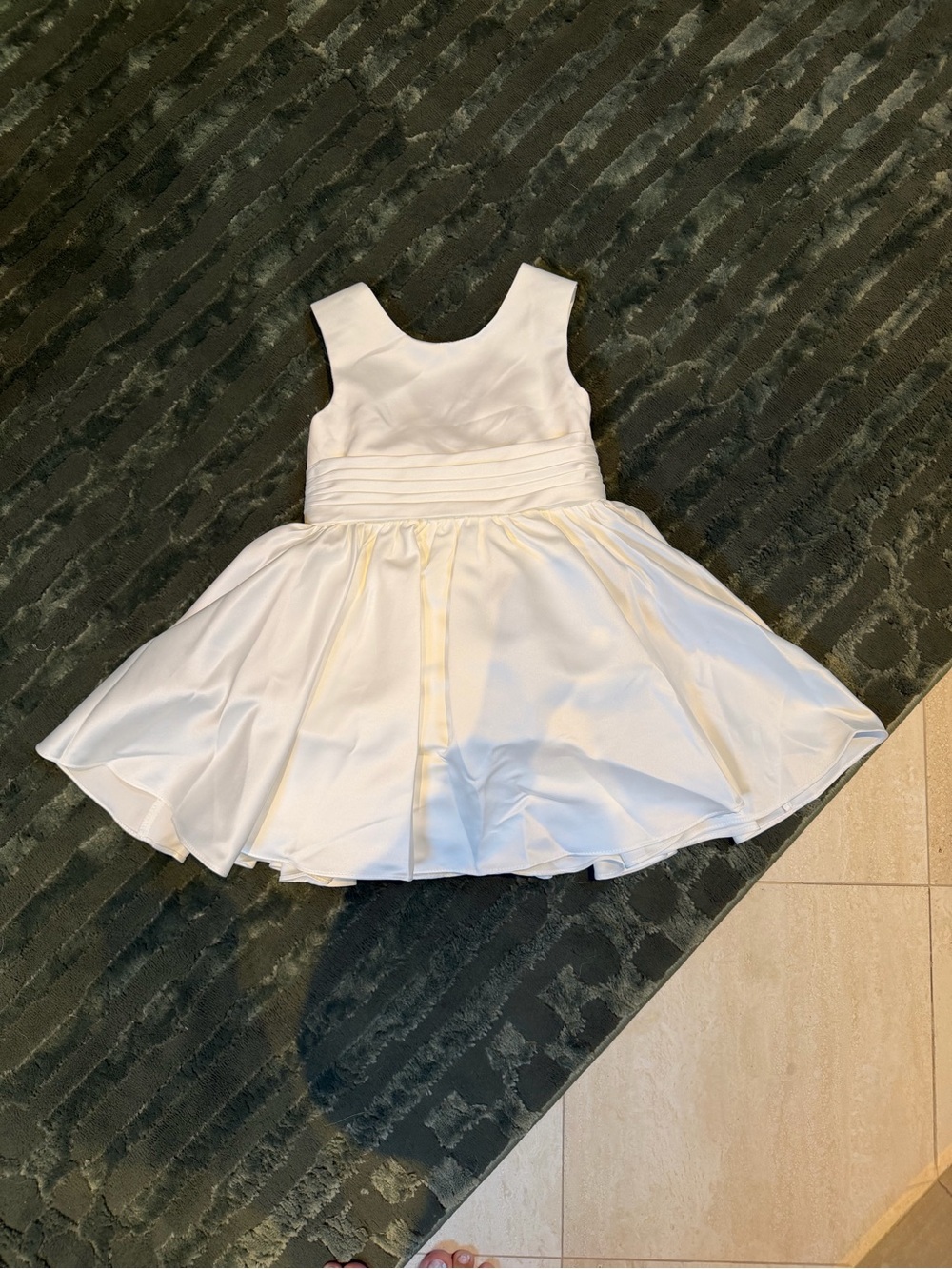 Azazie White Sosie Flower Girl Dress